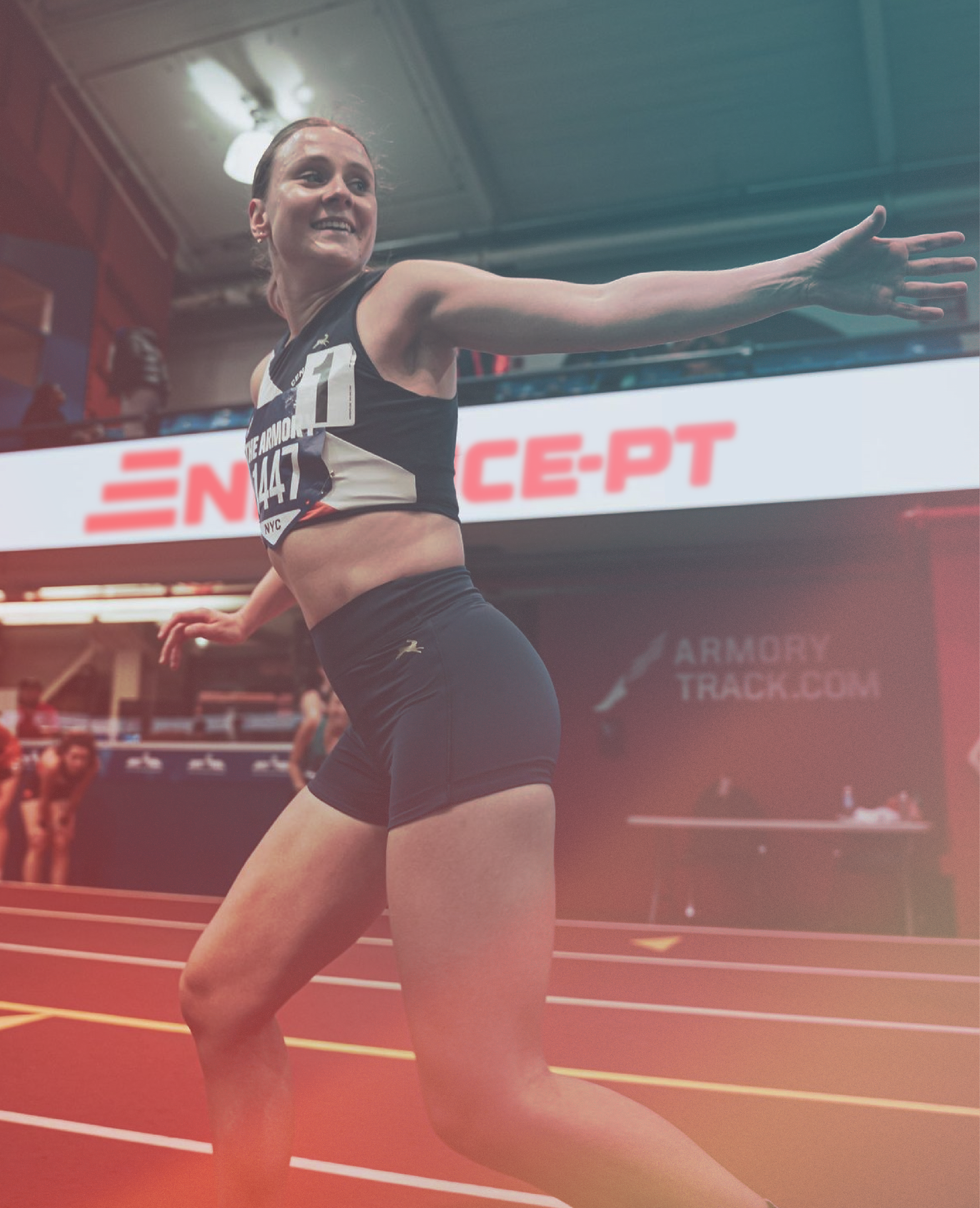 Brianna Running on a track