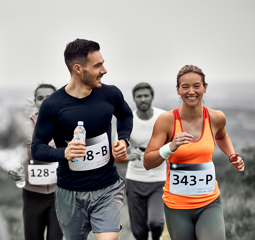 Couple Running